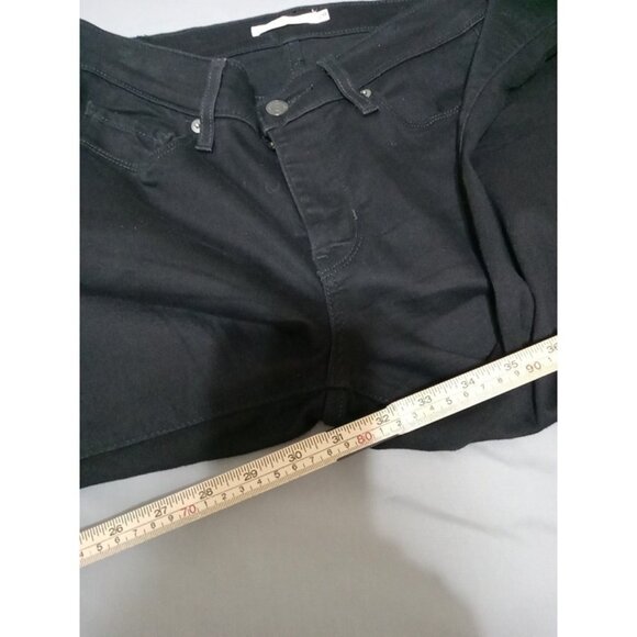 LEVI STRAUSS Jeans Womens 28 BLACK BOOTCUT CURVY Boot Cut Preowned Denim Used - Picture 4 of 9